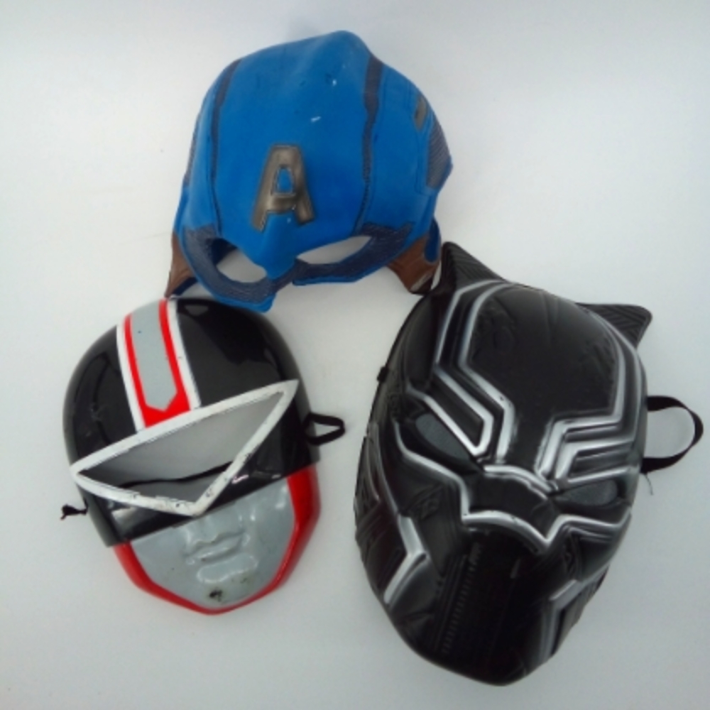 Child's Mask Bundle Avengers Captain America Saban Power Rangers Black Panther